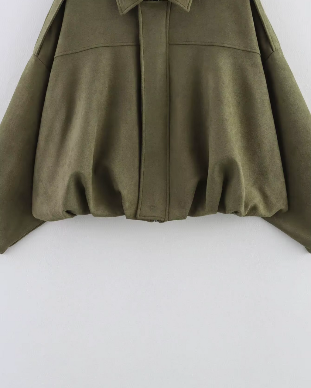 Groene Cropped Damesjas