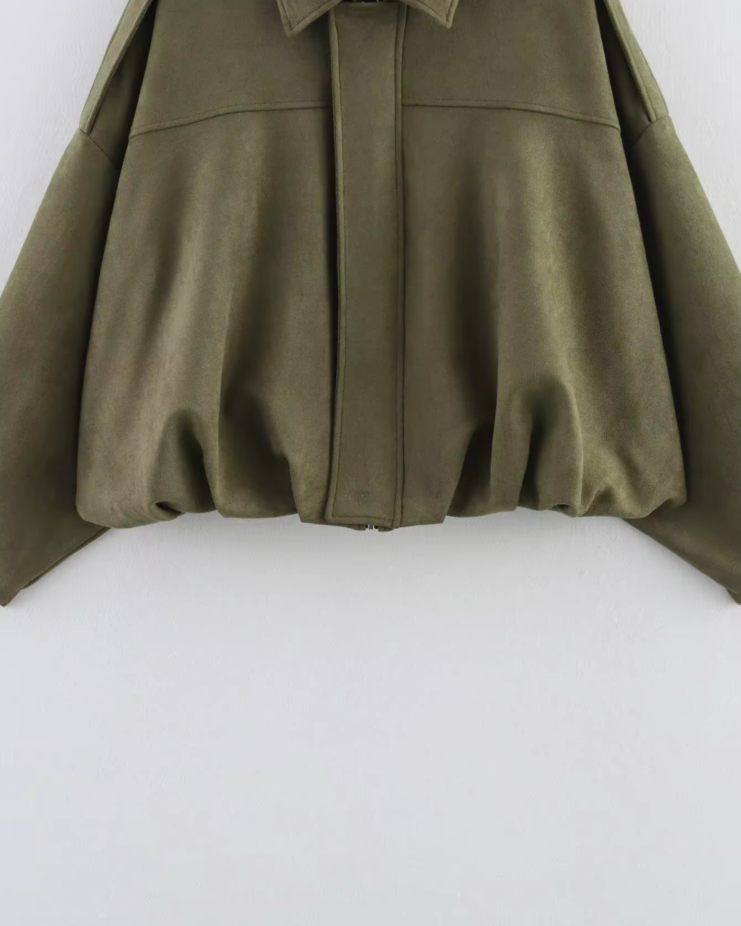 Groene Cropped Damesjas