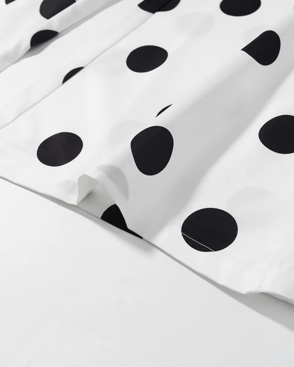 Witte Dames Set met Zwarte Stippen