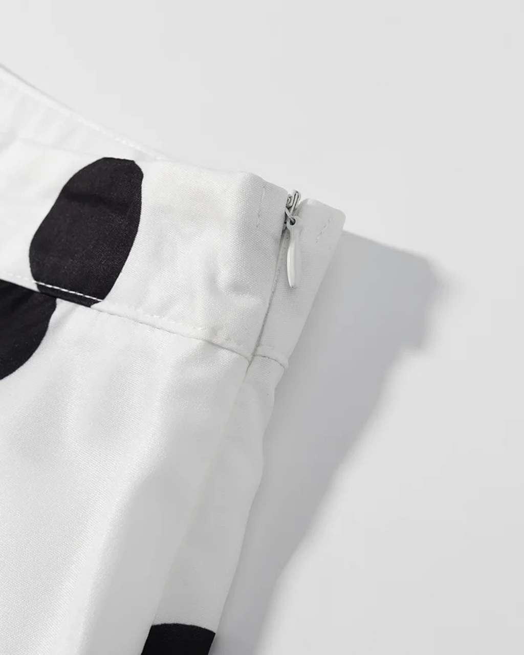 Witte Dames Set met Zwarte Stippen