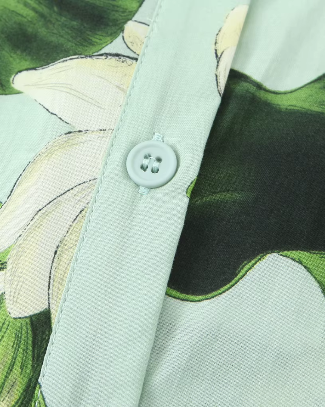 Mintgroene Bloemenjurk met Strikceintuur
