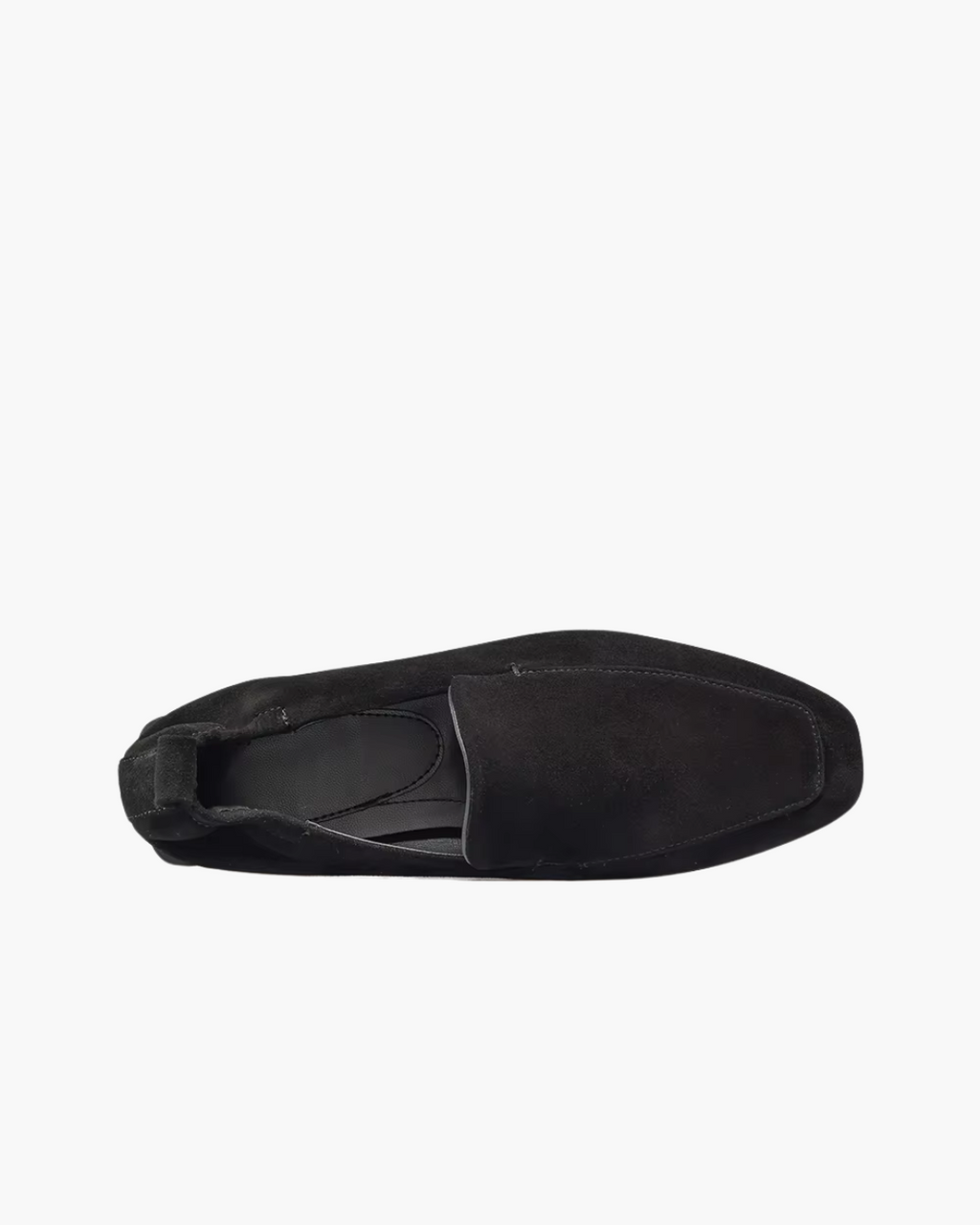 Zwarte Suède Loafers Dames – Zachte Instappers met Vierkante Neus (kopie)