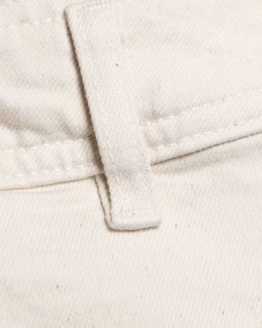 Crème Wide Leg Broek met Hoge Taille