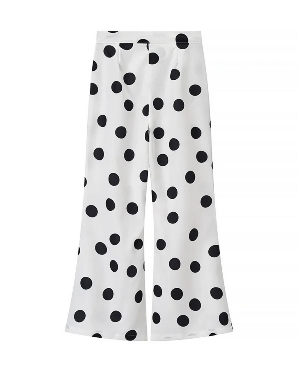 Witte Dames Set met Zwarte Stippen