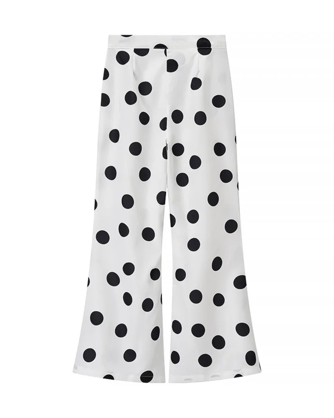 Witte Dames Set met Zwarte Stippen