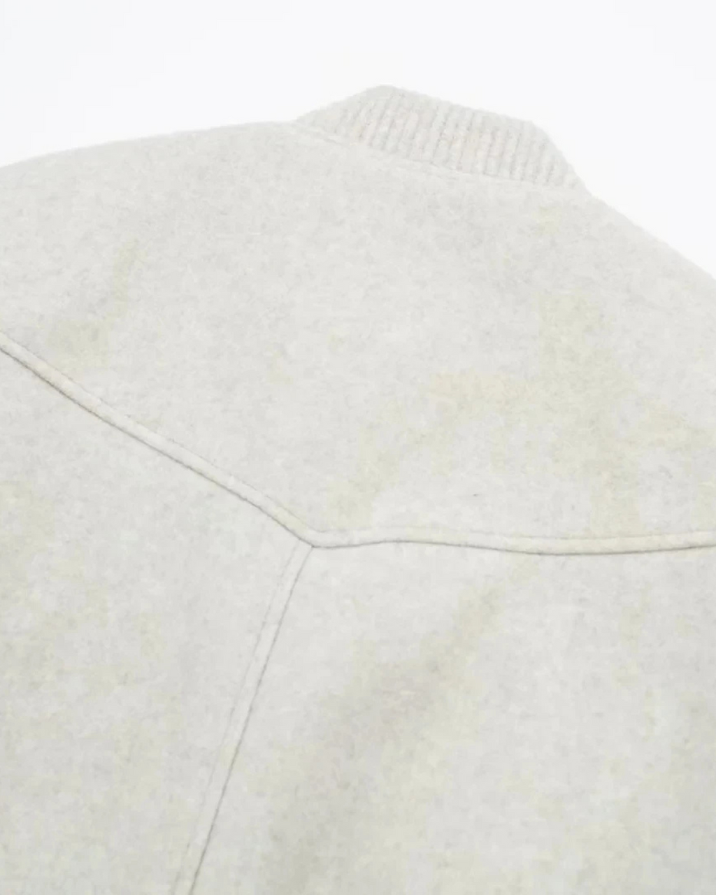 Crème Cropped Bomberjack Dames – Oversized Jas met Drukknopen