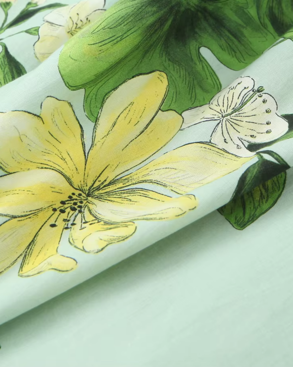 Mintgroene Bloemenjurk met Strikceintuur